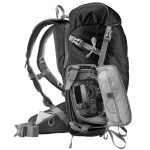 Mantona Elements Outdoor rugzak zwart 2in1 camera & trekking rugzak, fototas met gevoerde vakken voor DSLR, systeemcamera & drone, statiefhouder, ...
