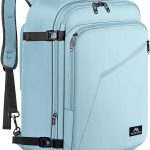 MATEIN Uitbreidbare Handbagage Rugzak 55x35x25cm Grote Reiserugzak | 50L Air France Rugzak Heren Reis Rugzak Waterafwijkend Carry On Damen Cabin Bag Tagesrucksack für Bussiness, Hellblau : Amazon.nl: Kleding, schoenen & sieraden