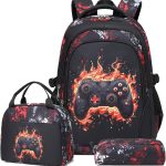 Kimwadalh Schooltas Voor Jongens, Rugzak Voor Kinderen, College, Zwart IJsbloauw, 31x18.5x43 Cm : Amazon.nl: Kleding, schoenen & sieraden