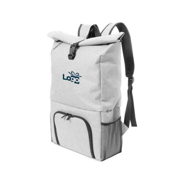 koel-rugzak-168syc.png Gerecyclede koel rugzak Chilltop | 600D rPET | 30×62×13 cm | Roll up - Afbeelding 1