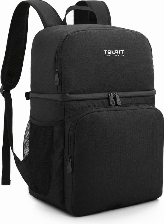 koel-rugzak-917pho-1.jpg Koeltas Rugzak (28L) Geschikt voor 16 Blikjes Lunchtas voor Dames en Heren Zwart | bol - Afbeelding 1