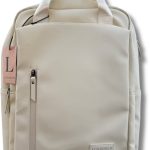 Lundholm Rugzak Dames 15.6" laptoptas Beige Handbagage, waterdicht Hilten Lederwaren & Cadeaus