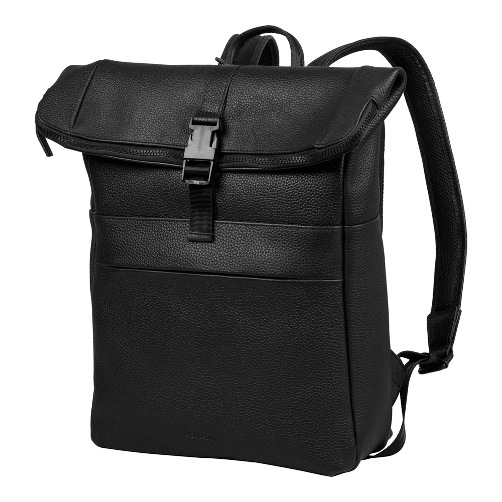 laptop-rugtas-heren-269ngp-1.jpg Bloomsbury Leren Rolltop 14 inch Laptop Rugtas voor Dames en Heren - Afbeelding 1