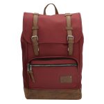 EB RUGZAK SANTIAGO BORDEAUX ROOD 17 INCH LAPTOP 23 LITER Beunk Lederwaren