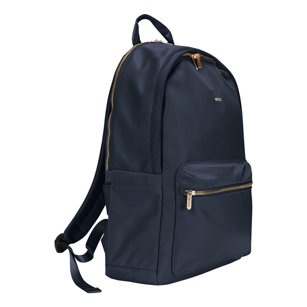 laptoprugzak-571bzb-1.jpg Laptoprugzak dames nylon 15.6 inch donkerblauw MŌSZ Maren - Afbeelding 1