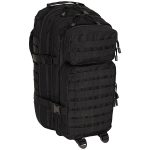 Zwarte militaire rugzak Attack 1 met diverse molle gear bevestigingspunten