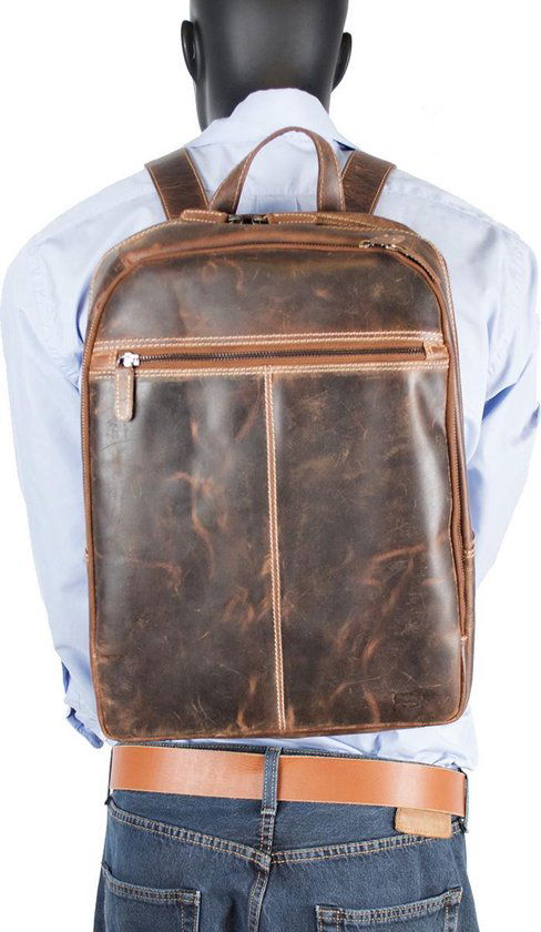 leren-rugtas-heren-199xyc-1.jpg Rugzak dames en heren cognac leer – Stoere en stijlvolle leren rugtas in een rijke cognac kleur, perfect voor dagelijks gebruik. - Afbeelding 1