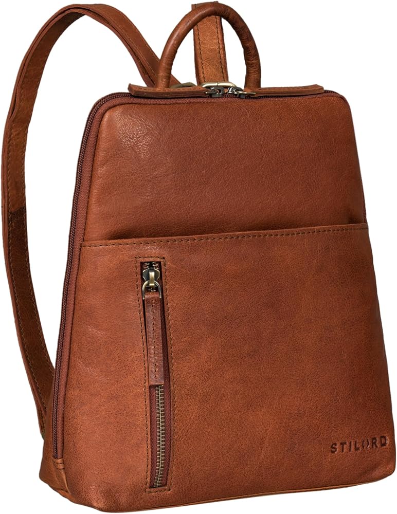 leren-rugzak-dames-004ioq-1.jpg STILORD "Holly" Kleine Rugzak Dames Leer Vintage Backpack Lederen Mini Rugzak Handtas Rugtas voor 10.1 Inch Tablet Schoudertas Schooltas Dagrugzak ... - Afbeelding 1