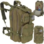 Trizand Trizand Kleine Groene Militaire Rugzak 26L: Ideaal voor Avonturiers