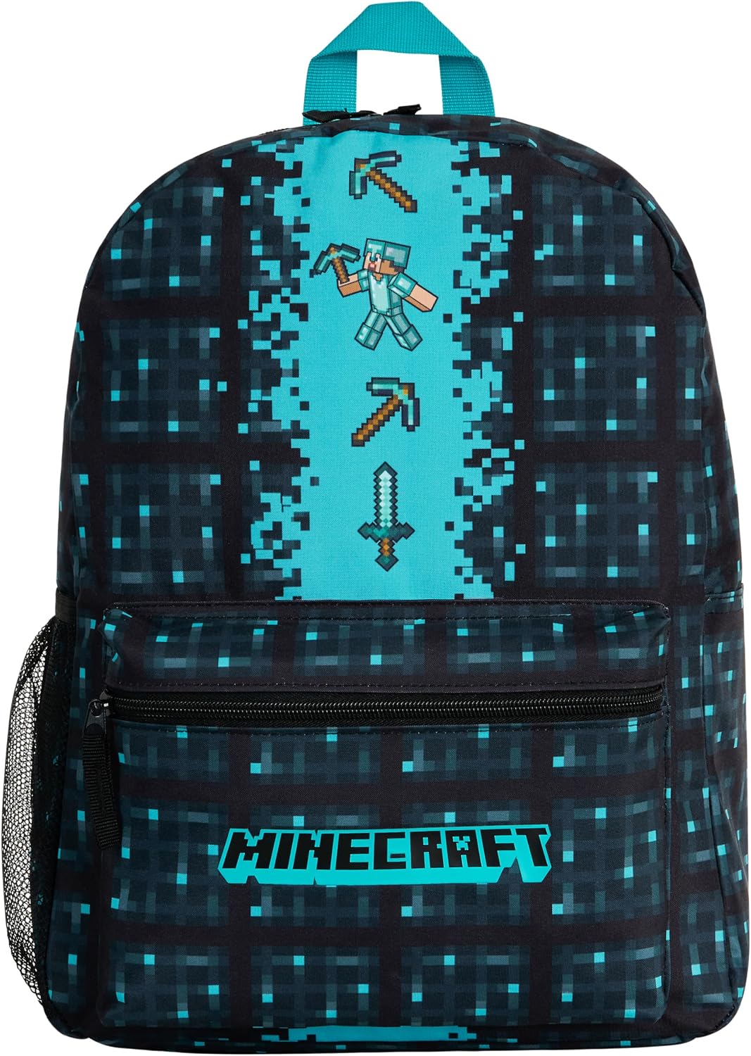 minecraft-rugzak-112jgx-1.jpg Minecraft Schooltas Jongens en Meisjes, Kinderrugzak (Blauw) : Amazon.nl: Kleding, schoenen & sieraden - Afbeelding 1