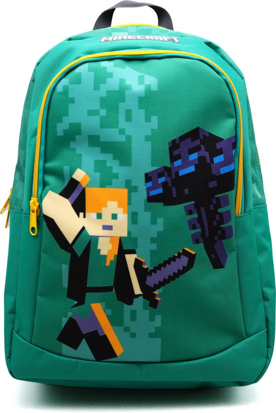 minecraft-rugzak-968fbd-1.jpg Minecraft Rugzak Rugtas School Tas 5 10 Jaar - Afbeelding 1