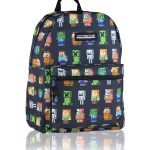 MINECRAFT Tiener Rugzak Multi Character, 31 x 30 x 5 cm, zwart/groen, 31 x 30 x 5 cm, modern : Amazon.nl: Speelgoed & spellen