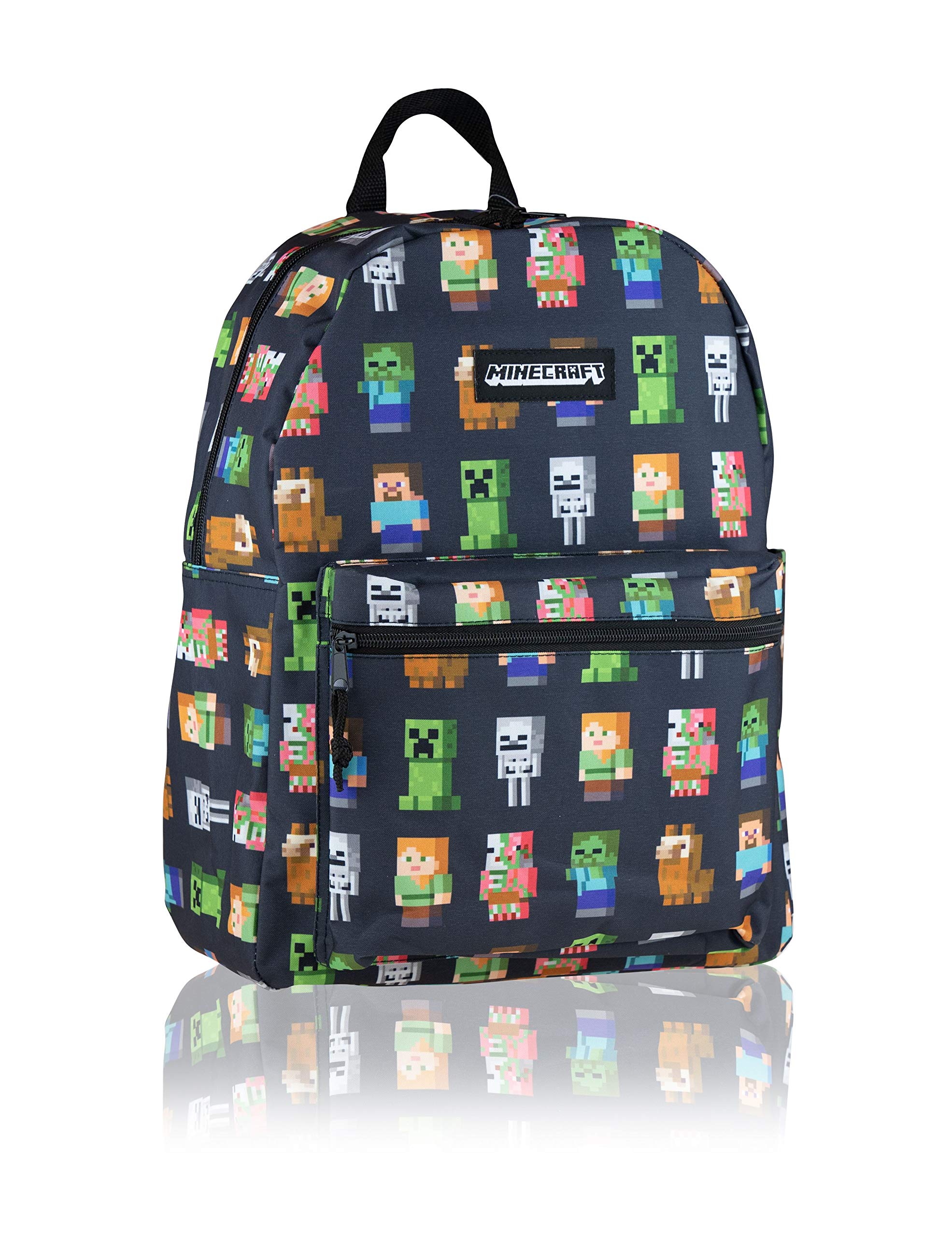 minecraft-rugzak-975fwi-1.jpg MINECRAFT Tiener Rugzak Multi Character, 31 x 30 x 5 cm, zwart/groen, 31 x 30 x 5 cm, modern : Amazon.nl: Speelgoed & spellen - Afbeelding 1