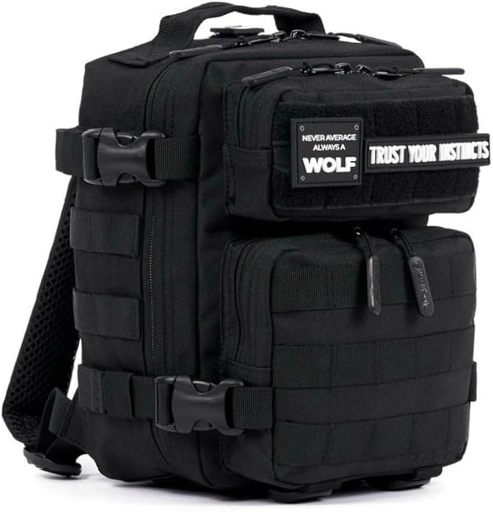 mini-rugzak-288lba-1.jpg WOLFpak 9L Mini Tactische Rugzak voor Mannen & Vrouwen | Compacte, Lichtgewicht Kleine Dagelijkse Draagtas, Alpha Zwart, 9L Mini Backpack, Reizen Rugzakken : Amazon.nl: Sport & outdoor - Afbeelding 1