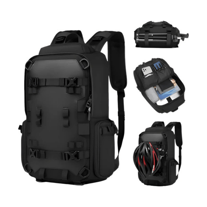 motorrugzak-149gvl.png Zwart CarryQuest® Motor Rugzak Rugzak Snowboard Rugzak Motorrugzak Oxford Stof Waterdicht Zwart - Afbeelding 1