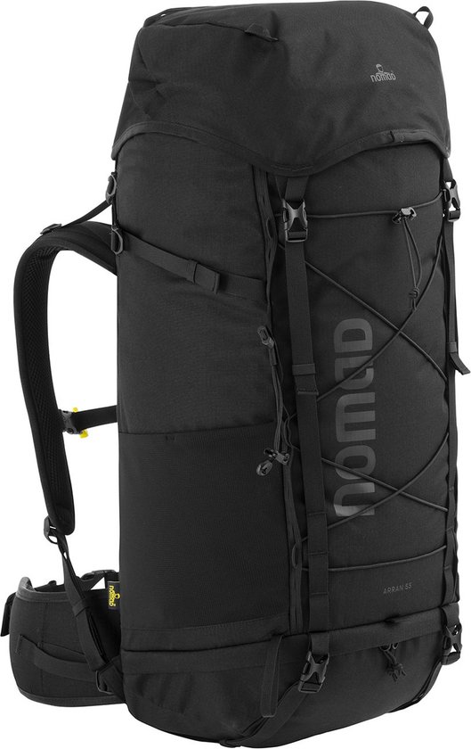 nomad-rugzak-895syr-1.jpg NOMAD® Arran 55 liter Zwart | Backpack Dames & Heren | Hiking Trekking Rugzak |... | bol - Afbeelding 1