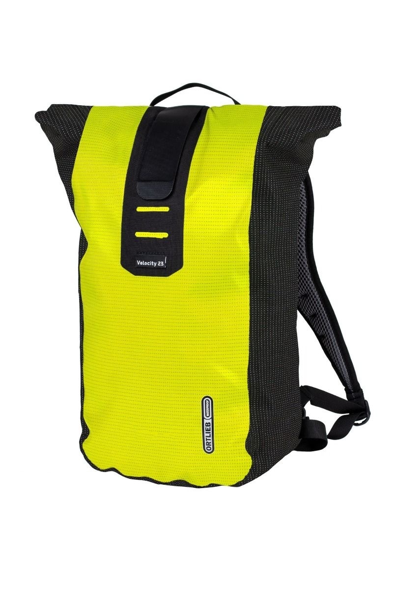ortlieb-rugzak-432uvw-1.jpg Fietsrugzak Velocity High Visibility Yellow 23L - Afbeelding 1