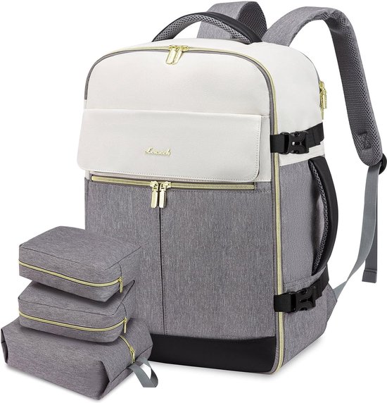 reis-rugzak-337jxg-1.jpg Reisrugzak voor vliegtuig 40 liter Dames en heren Laptopvak 17 inch | bol - Afbeelding 1