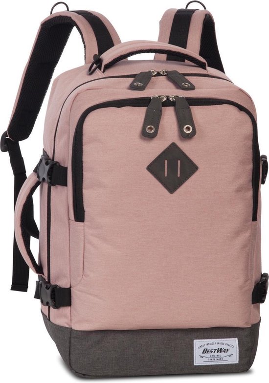 reis-rugzak-787zhq-1.jpg Bestway Reisrugzak 18 Liter Polyester Roze | bol - Afbeelding 1
