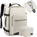 Handbagage, rugzak, vliegtuig, 40 liter, grote reisrugzak voor dames, kofferrugzak, waterdichte reistas voor 17 inch laptop, reisrugzak voor reizen, ...