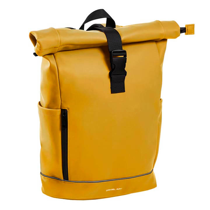 rolltop-rugzak-044rkn-1.jpg Daniel Ray Waterproof Rolltop Rugzak 15.6'' Highlands Geel - Afbeelding 1