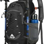 Wandelrugzak, mannen, vrouwen, 40 liter, waterdichte en opvouwbare rugzak, lichte reisrugzak, trekking, rugzak met waterdicht opbergvak en ...