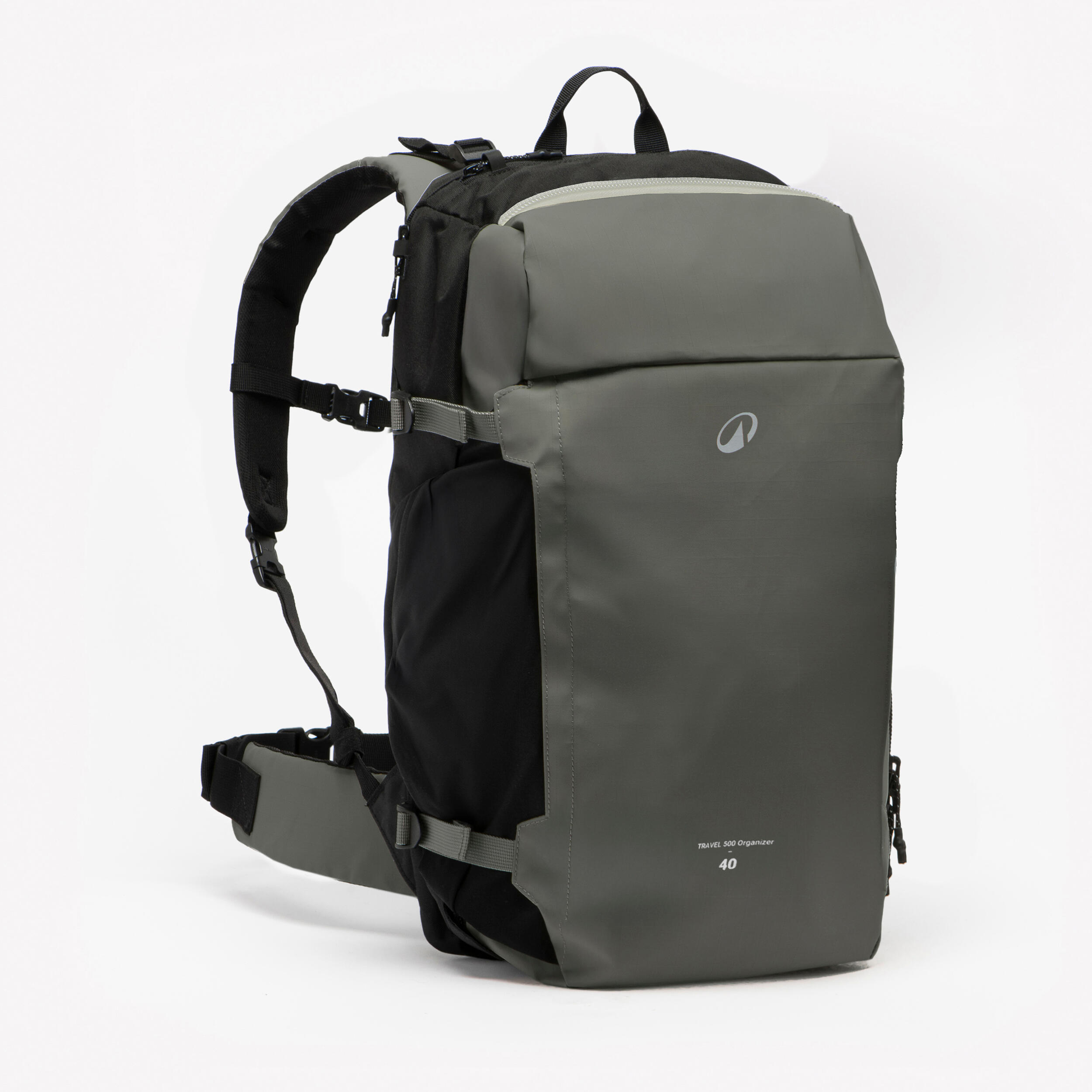 rugzak-40-liter-747spq-1.jpg Reisrugzak Travel 500 Organiser 40 liter groen - Afbeelding 1