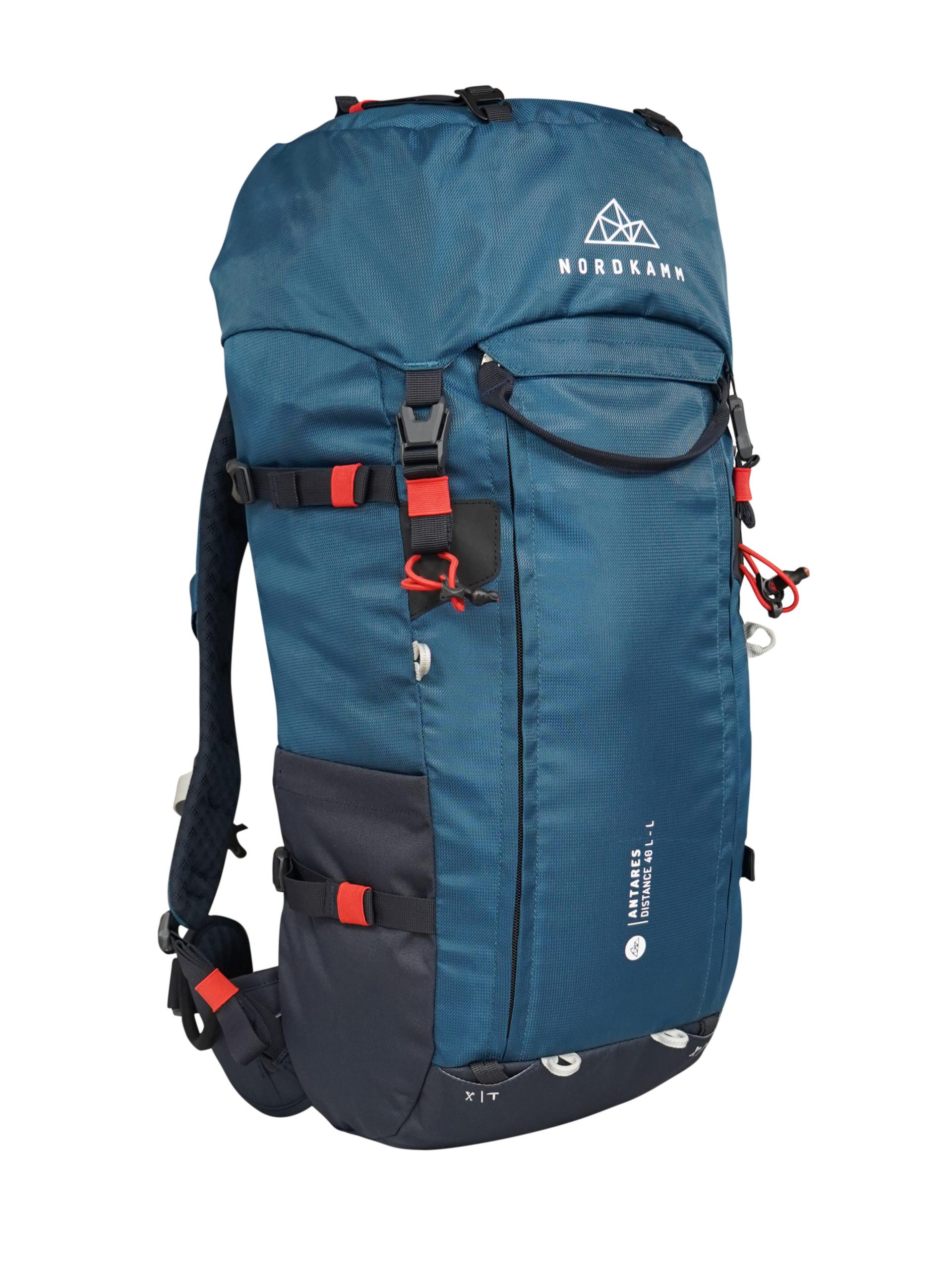 rugzak-40-liter-912vur-1.jpg Wandel rugzak dames heren trekking rugzak 40 Liter lang of 37 liter kort, blauw - Afbeelding 1