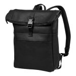 Bloomsbury Leren Rolltop 14 inch Laptop Rugtas voor Dames en Heren Houtkamp Lederwaren
