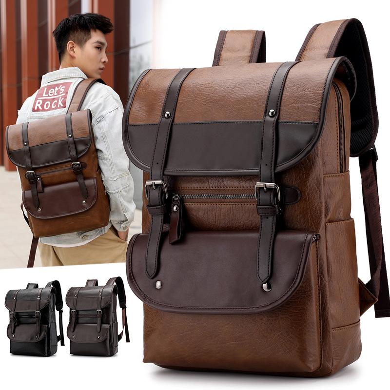 rugzak-mannen-017sdb-1.jpg Nieuwe rugzak heren luxe mode heren S schooltas zacht leer reistassen met grote capaciteit kopen vanaf een prijs van 20 | Joom - Afbeelding 1