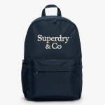 Dames Company Logo Rugzak Normale Pasvorm in eclipse navy/off white | Superdry NL