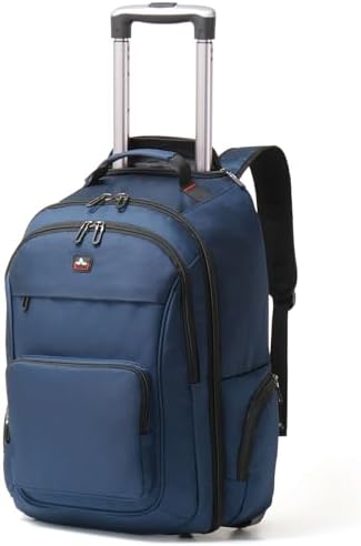 rugzak-met-wieltjes-253gmt-1.jpg WIRABO Rolkoffer voor Volwassenen, 17,3 inch Laptop Rolkoffer, Reiskoffer met Wielen, Handgepäck Business Trolley Koffer Computer Tas Mannen Vrouwen ... - Afbeelding 1