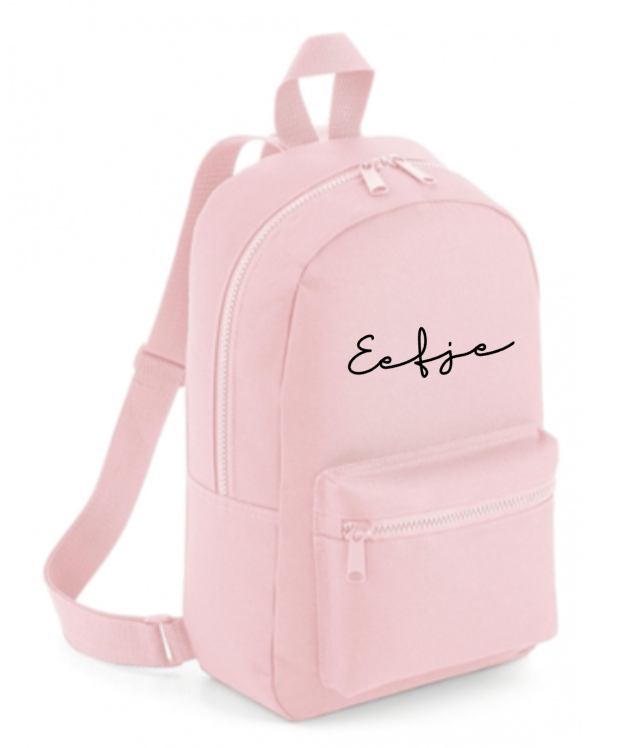 rugzak-peuter-653bxe.png Mini Essential Rugzak | Powder Pink Momshop - Afbeelding 1