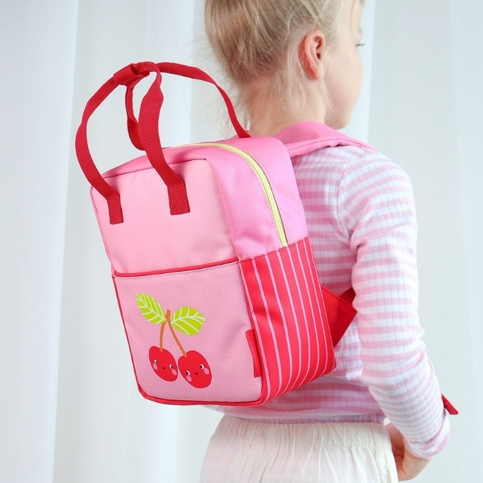 rugzakje-055uzk-1.jpg A Little Lovely Company rugzakje Happy Cherries kopen | Kinder rugzak | Kidsdeco.nl | KidsDeco.nl - Afbeelding 1