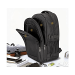 CarryQuest® Outdoor Travel Schoolrugzak Duurzaam Dagelijks gebruik Zwart