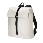 Rugzak Sem PU | Laptopvak 14" | Gewatteerd | Gespsluiting | Met Trolleyband | Beige | Voorzijde rechts 70x60 mm | 1 kleur | ...