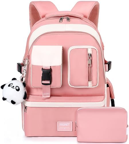 schooltassen-meiden-515prf-1.jpg Schooltas voor meisjes, basisschool, kinderen, kleuterschool, schooltassen, meisjes, tieners, vrije tijd, reizen, dames, sets voor studenten, 8, 9, 10, 11, 12, 13, 14, 15, 16 jaar, CE2 CM1 2 6E : Amazon.nl: Kleding, schoenen & sieraden - Afbeelding 1
