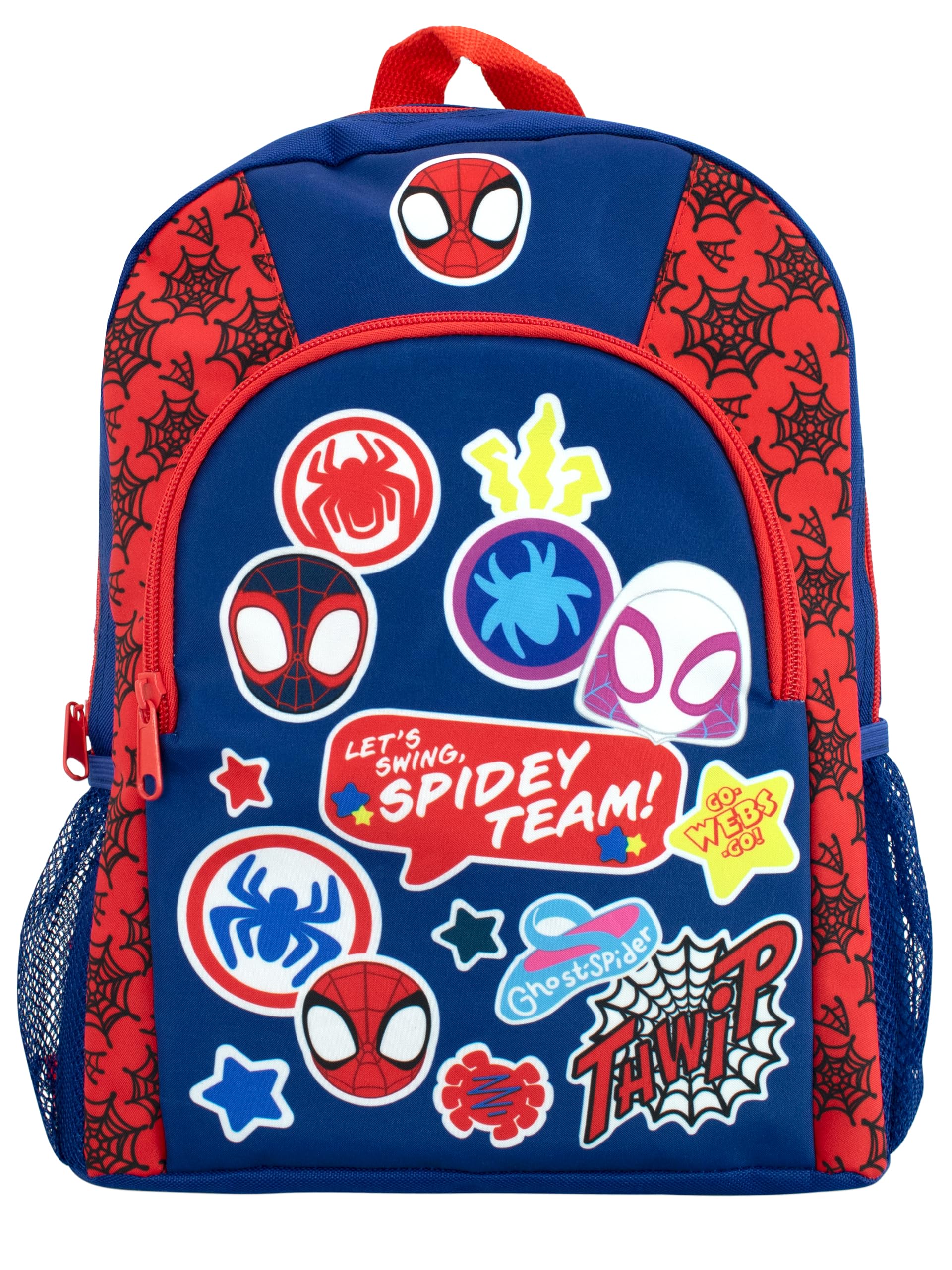 spiderman-rugzak-760pna-1.jpg Marvel Spiderman rugzak | Spidey And His Amazing Friends Kinderrugzak I Schooltas voor jongens en meisjes I Officiële Spiderman merchandise : ... - Afbeelding 1