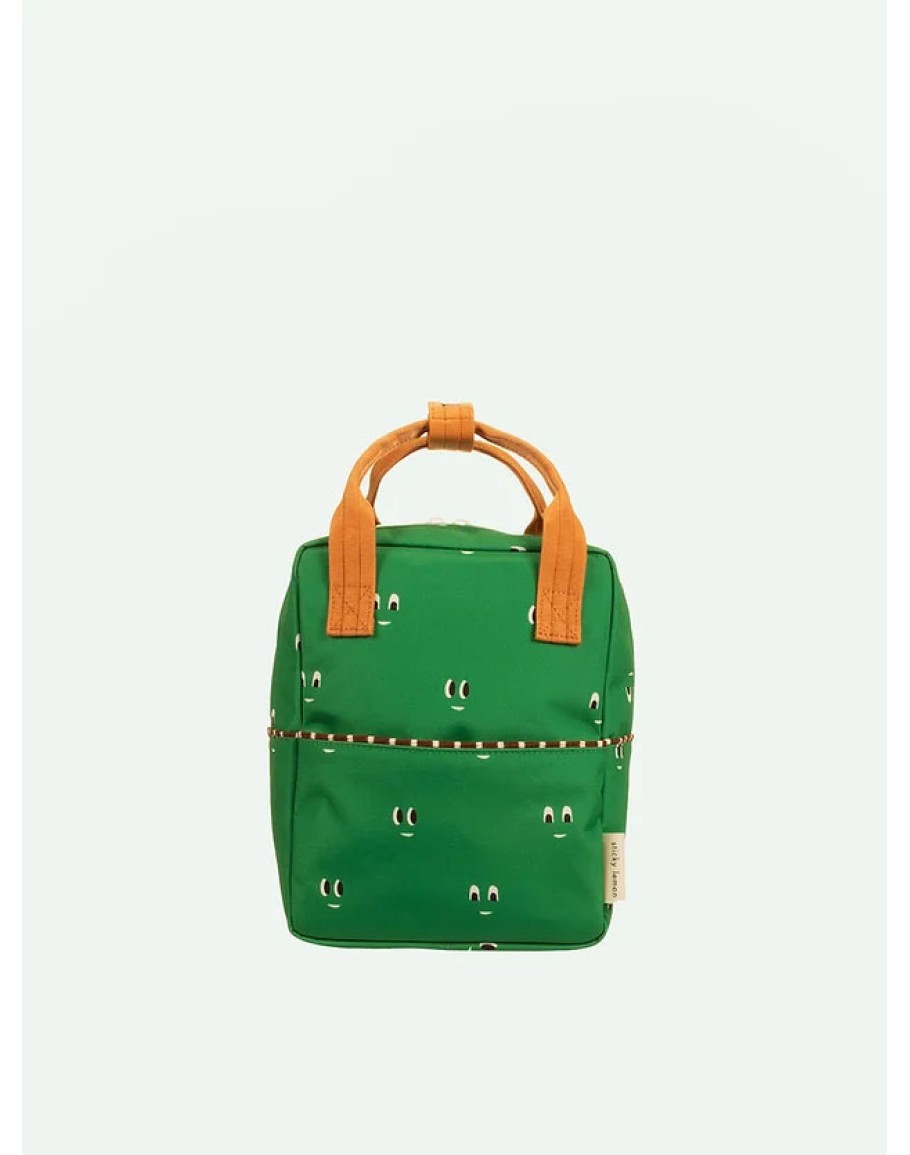 sticky-lemon-rugzak-489viy-1.jpg STICKY LEMON Rugzak small | better together | special edition | eyes | golf green - Afbeelding 1