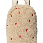 Studio Noos Teddy Hearts Mini Rugzak Ecru
