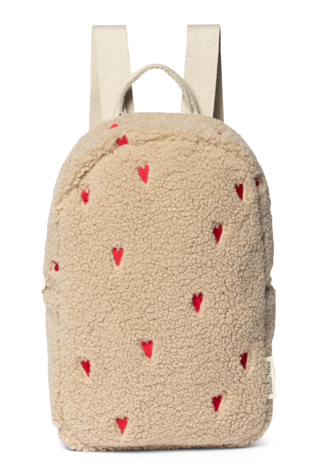 studio-noos-rugzak-049ktz-1.jpg Studio Noos Teddy Hearts Mini Rugzak Ecru - Afbeelding 1