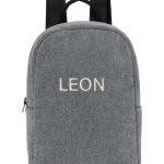 Grijze Denim Mini Rugzak