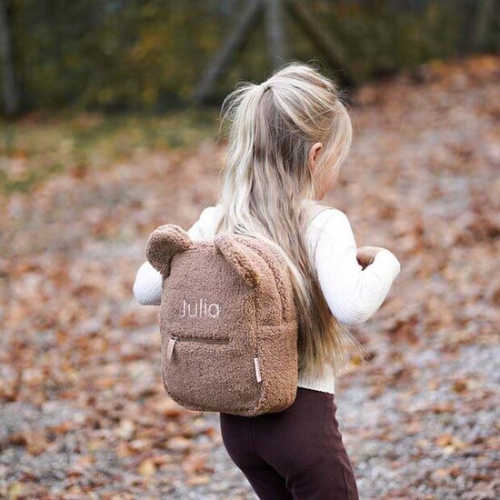 teddy-rugzak-701klr-1.jpg Kidslabel Teddy rugzak – Clay. Schooltas met naam. - Afbeelding 1