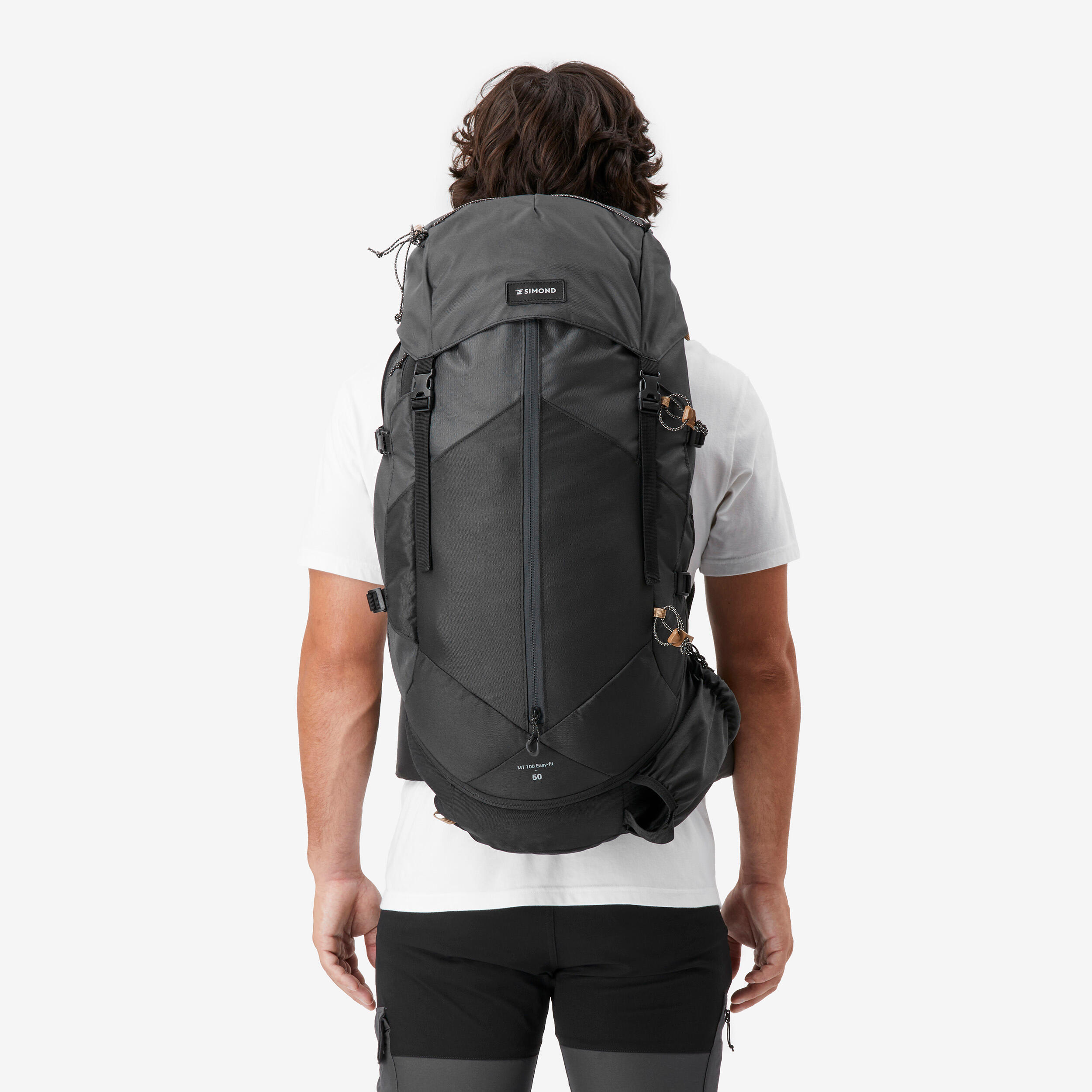 trekking-rugzak-526wsk-1.jpg Trekkingrugzak MT100 voor heren 50 liter - Afbeelding 1