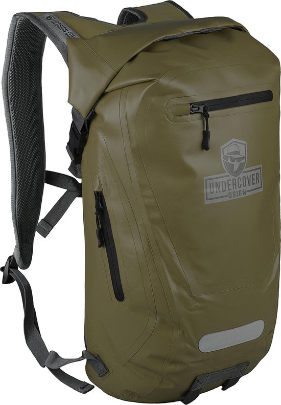 waterdichte-laptop-rugzak-423ivo-1.jpg UNDERCOVER DSIGN waterdichte rugzak laptop tas 16 inch Groen | bol - Afbeelding 1