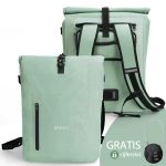 Waterdichte Fietstas + Laptop vak Ebike Rugzak & Pakaftas 28L Mint