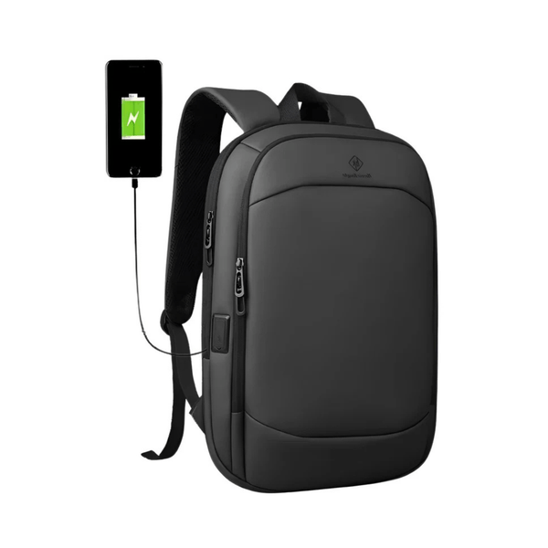 waterdichte-rugzak-laptop-601vtg.png CarryQuest® 17 Inch Laptop Rugzak USB Poort + Waterdicht Waterdichte Reistas Zwart - Afbeelding 1