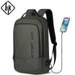 HK Uitbreidbare zakelijke rugzak voor heren Notebooktas met USB poort Lichtgewicht 15,6 inch laptop Schooltas Grote reisdagrugzakken